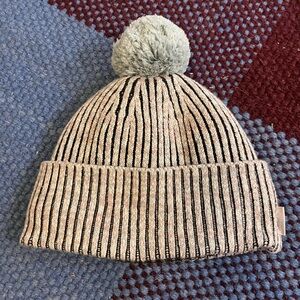 Lululemon striped fleece lined beanie